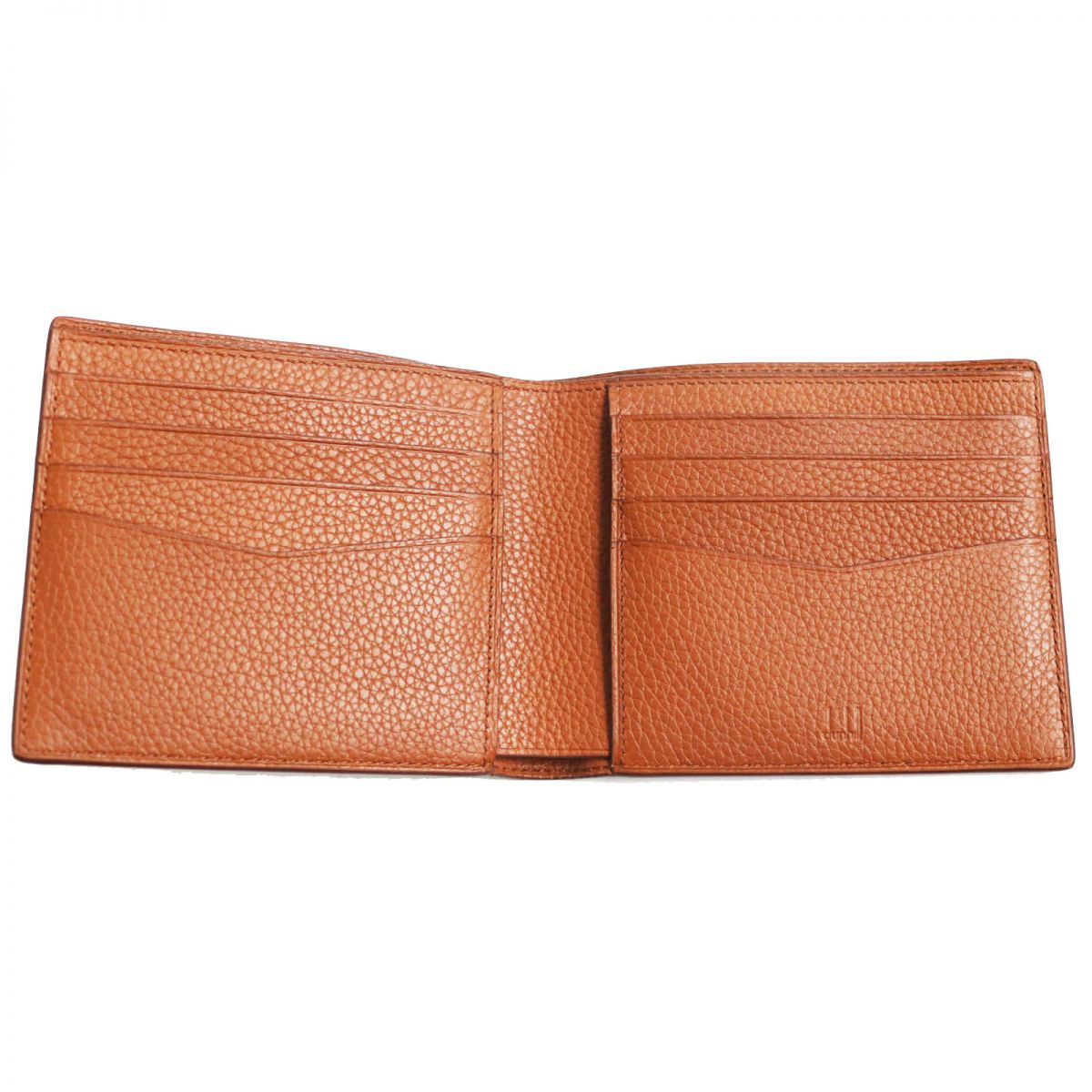 Dunhill Leather Bifold Wallet with Metal Logo