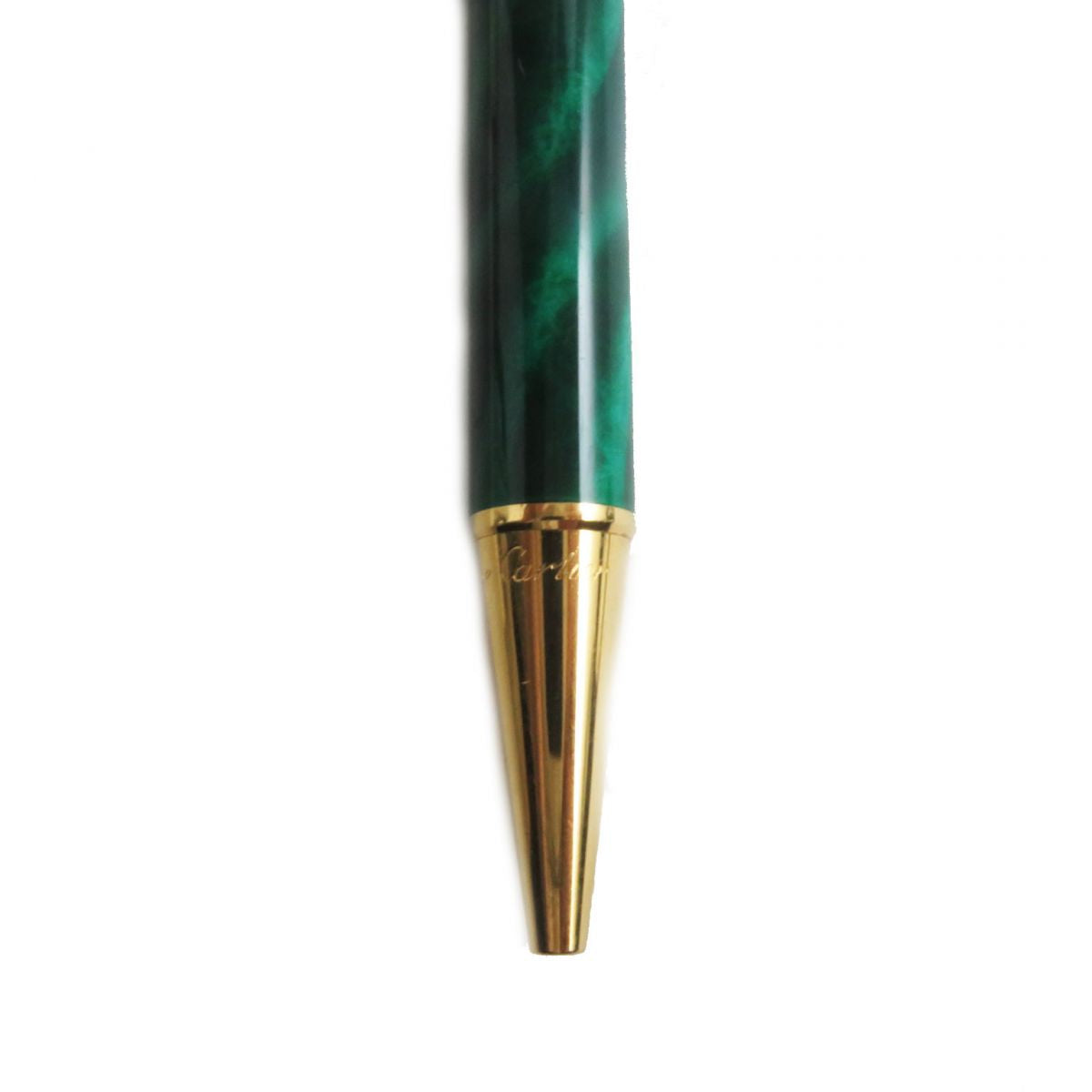 Cartier Trinity Malachite Ballpoint Pen Gold Green