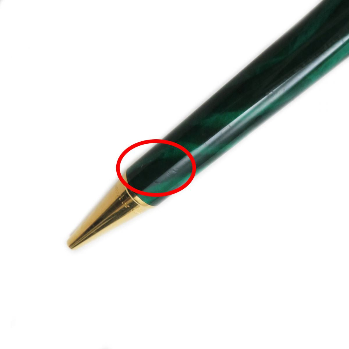 Cartier Trinity Malachite Ballpoint Pen Gold Green