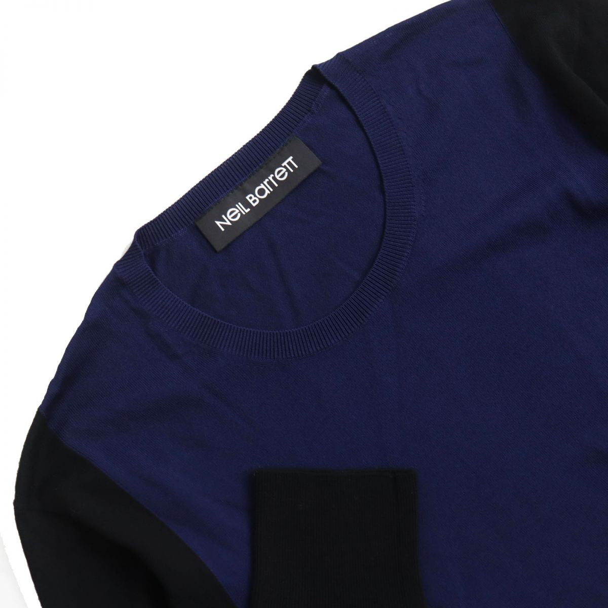 NEIL BARRETT Bicolor Slim Fit Pullover Sweater