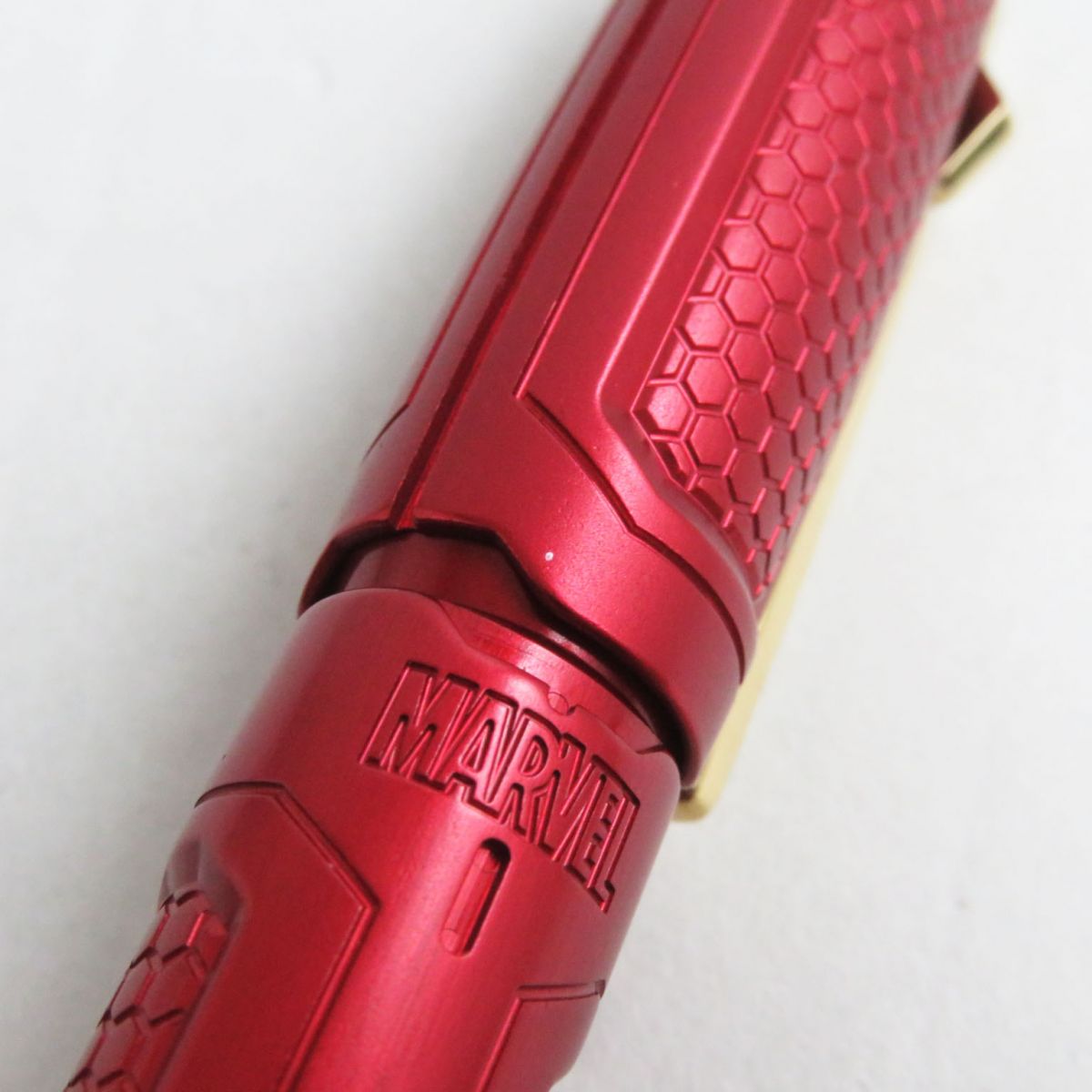 S.T. Dupont Line D Iron Man Ballpoint Pen Red Gold