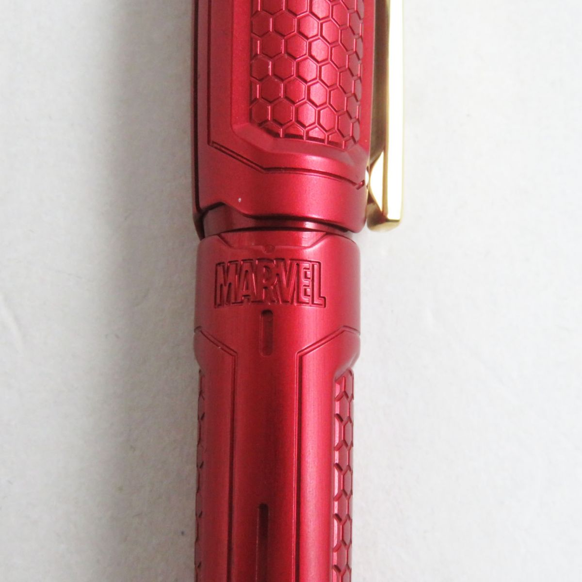 S.T. Dupont Line D Iron Man Ballpoint Pen Red Gold