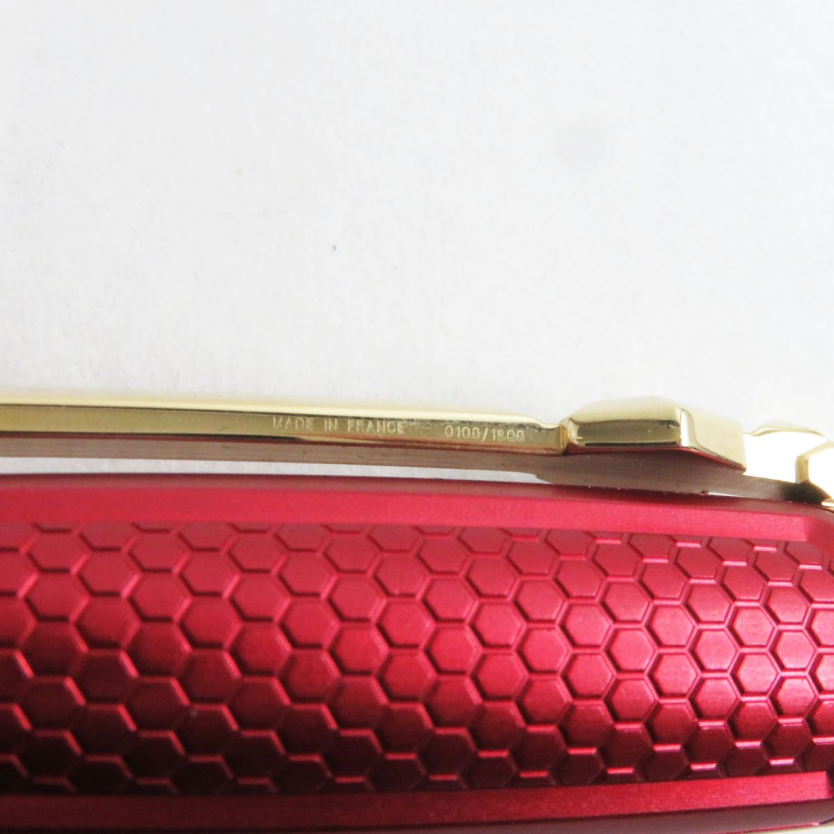 S.T. Dupont Line D Iron Man Ballpoint Pen Red Gold