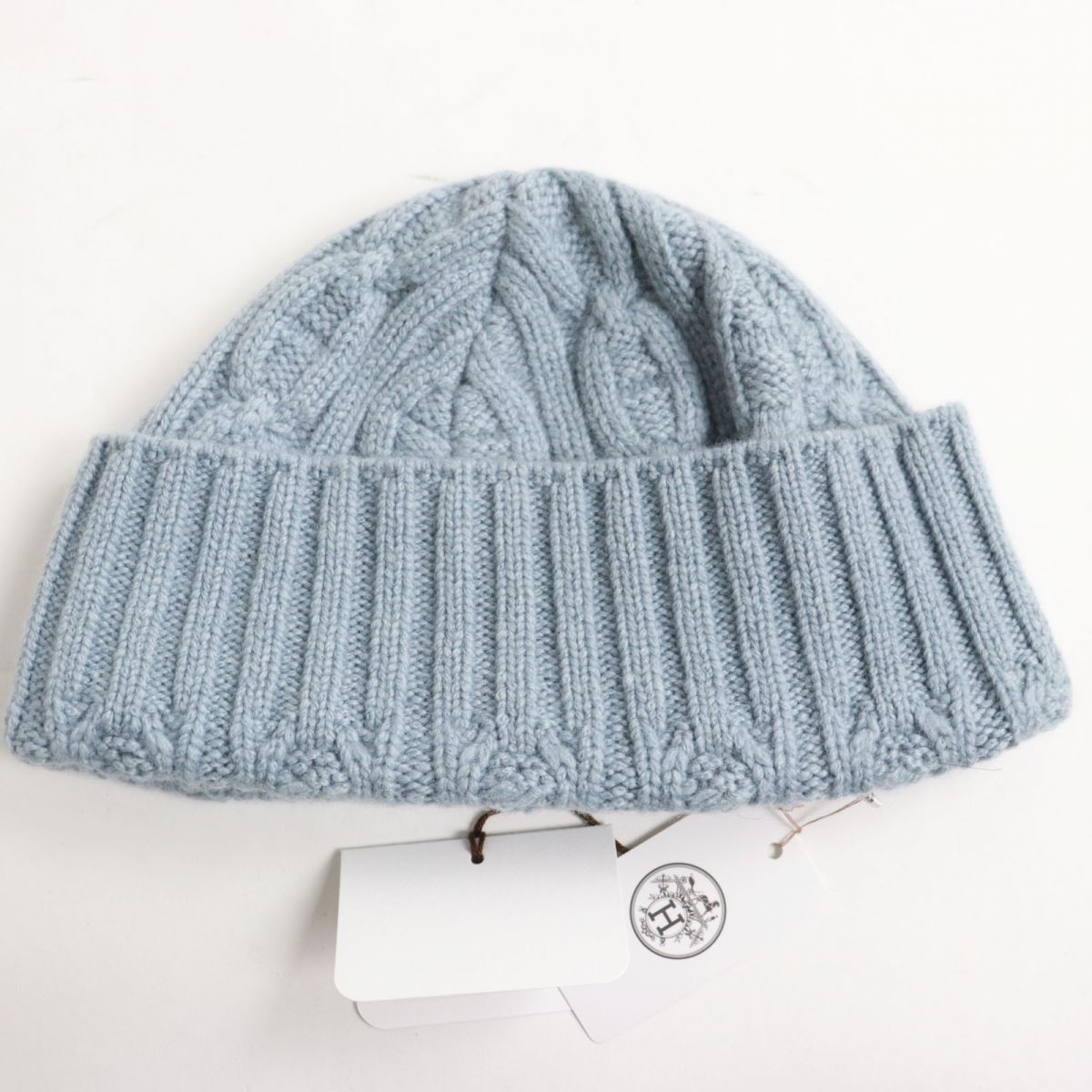 Hermes Cashmere Cable Knit Hat M