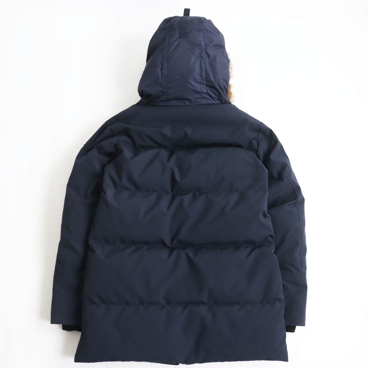 Moncler POLA Fur Hooded Down Jacket Navy