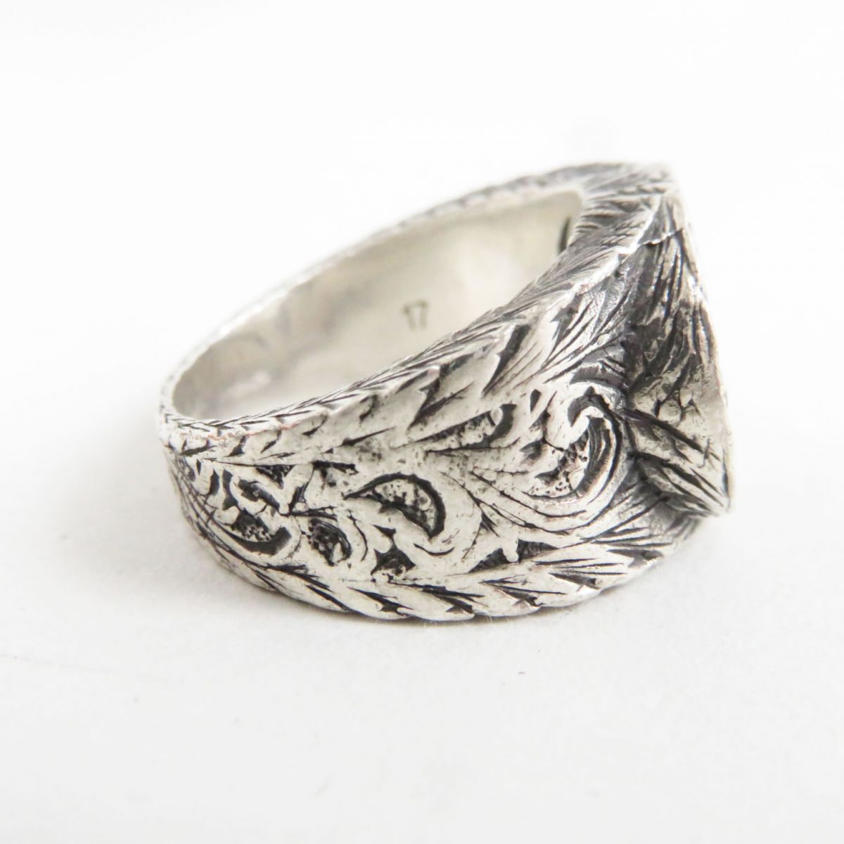 Gucci Arabesque Interlocking G Silver Ring