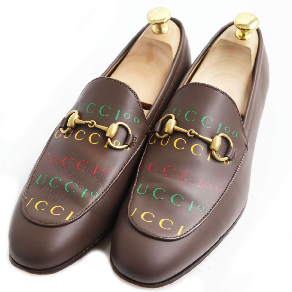 Gucci Horsebit Loafers Leather Shoes Brown