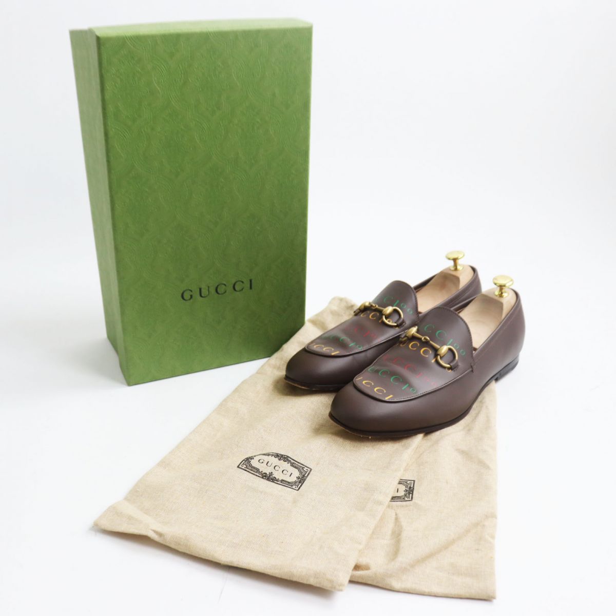 Gucci Horsebit Loafers Leather Shoes Brown