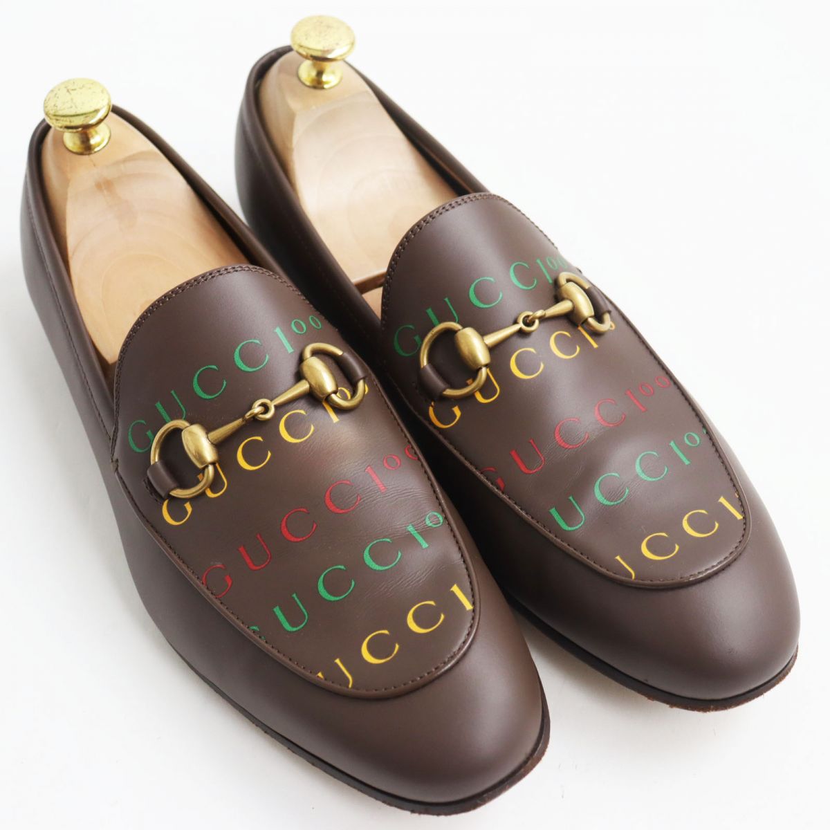 Gucci Horsebit Loafers Leather Shoes Brown