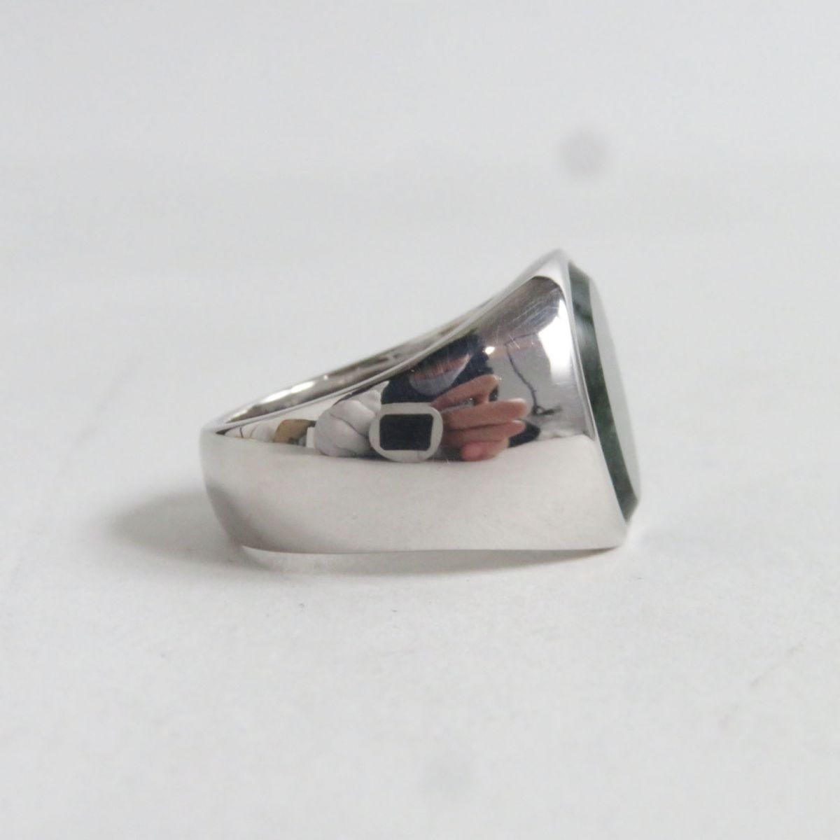 Tom Wood Green Marble Silver Ring SV925