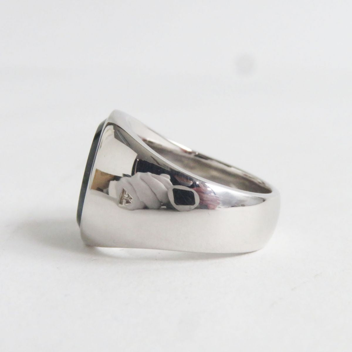 Tom Wood Green Marble Silver Ring SV925