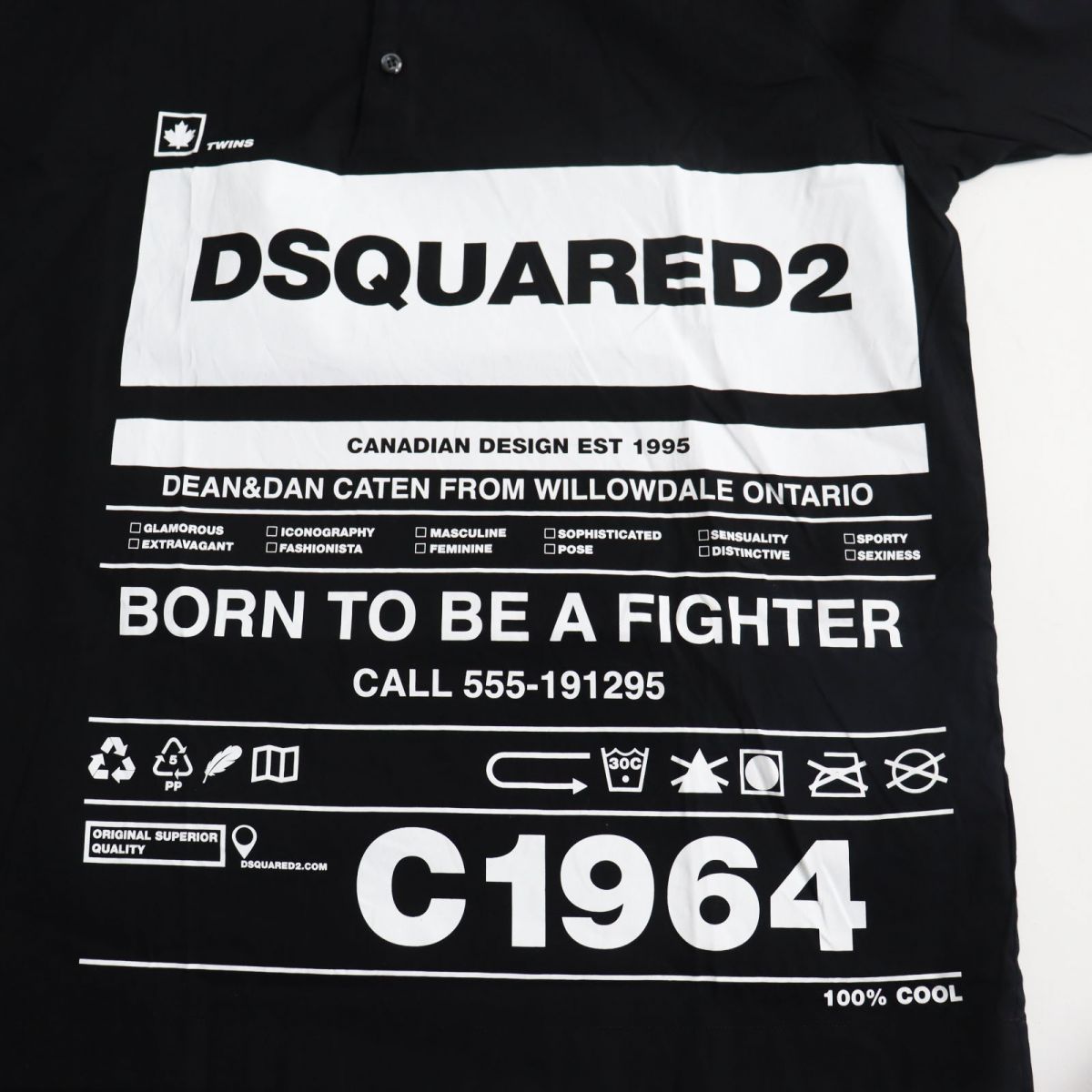 DSQUARED2 S74DM0390 Short Sleeve Pullover Shirt