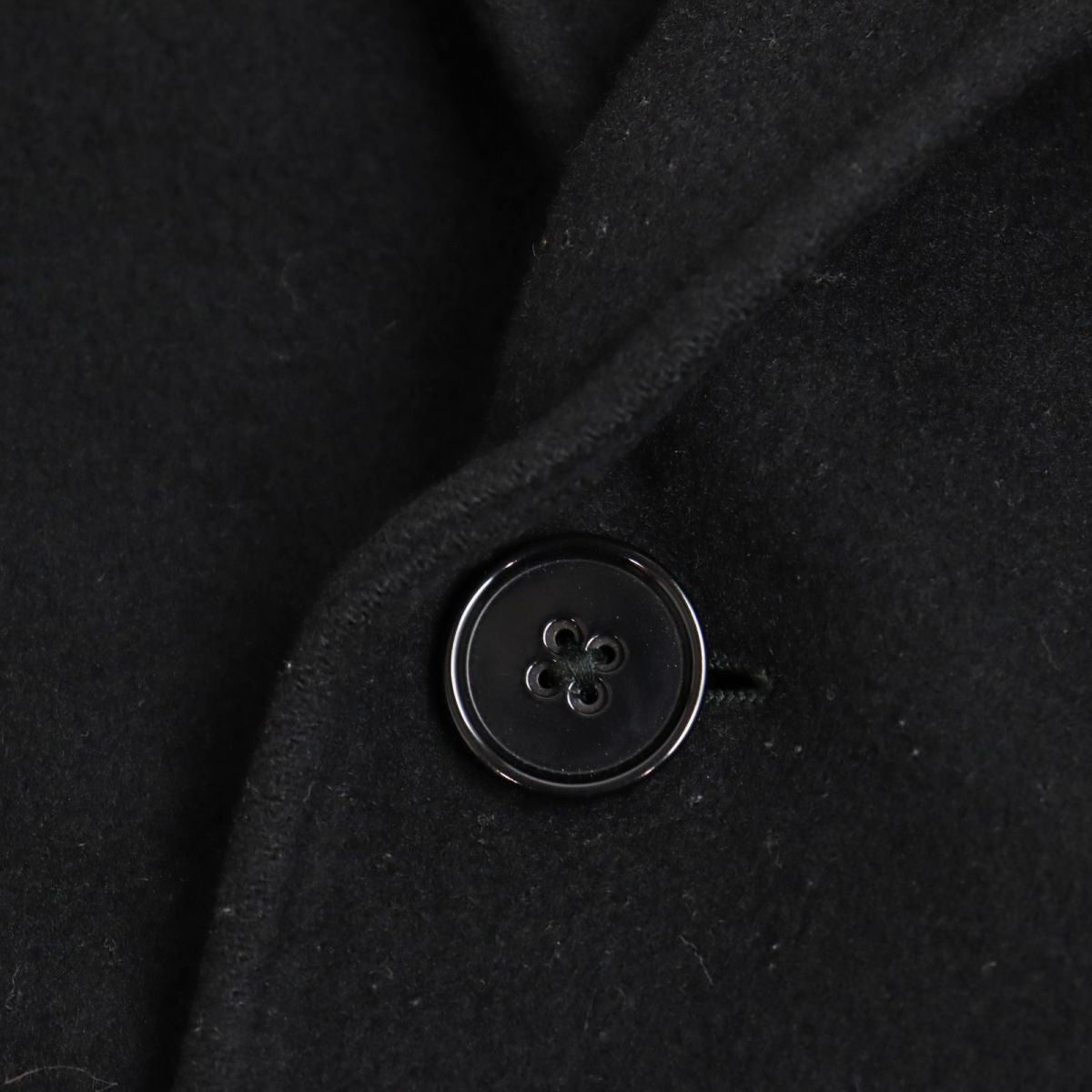 Armani Cashmere Blend Chester Coat Black 52