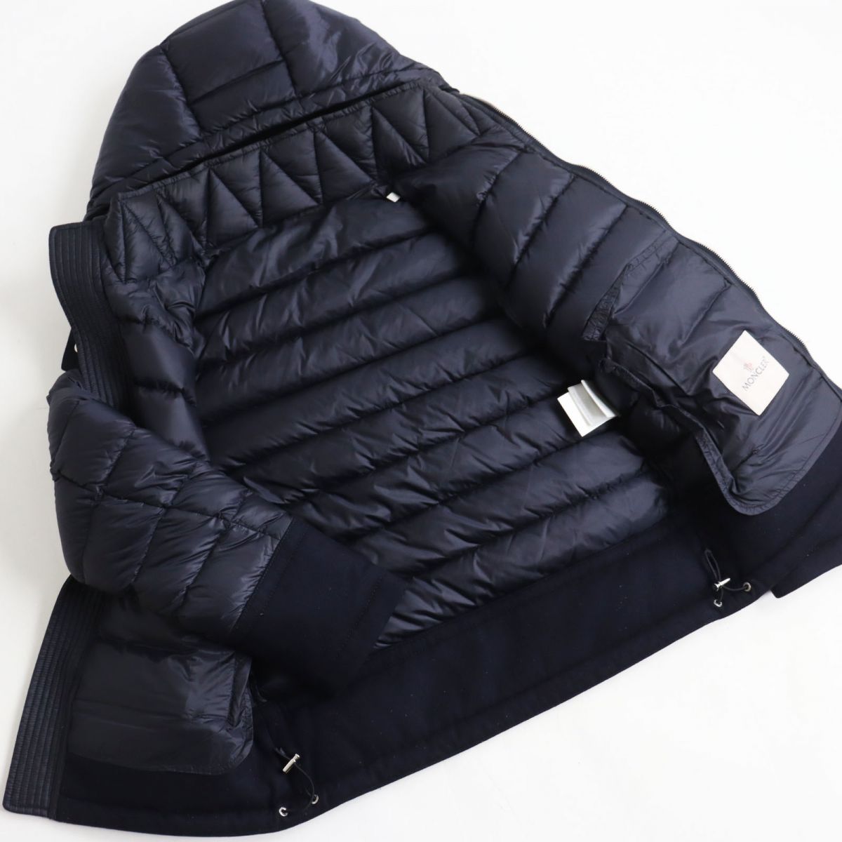 Moncler RIOM Rion Hooded Down Jacket Navy