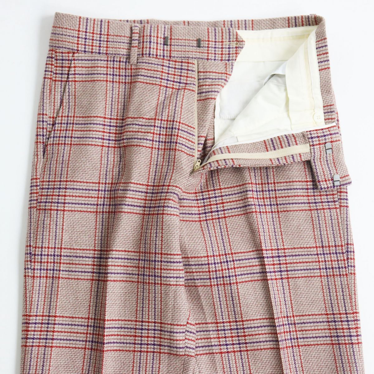 GUCCI Wool Cashmere Check Slacks Pants 46