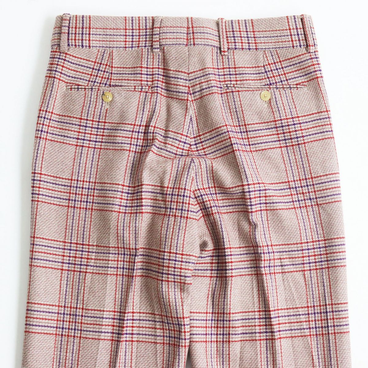 GUCCI Wool Cashmere Check Slacks Pants 46