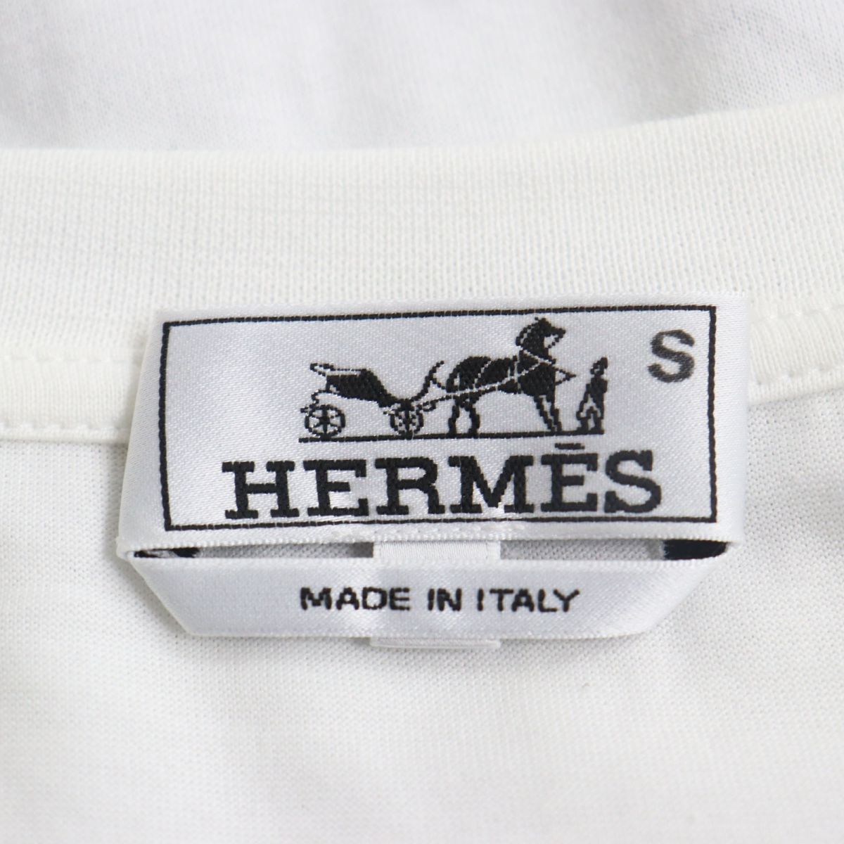 Hermes Silk Print Short Sleeve T-Shirt M