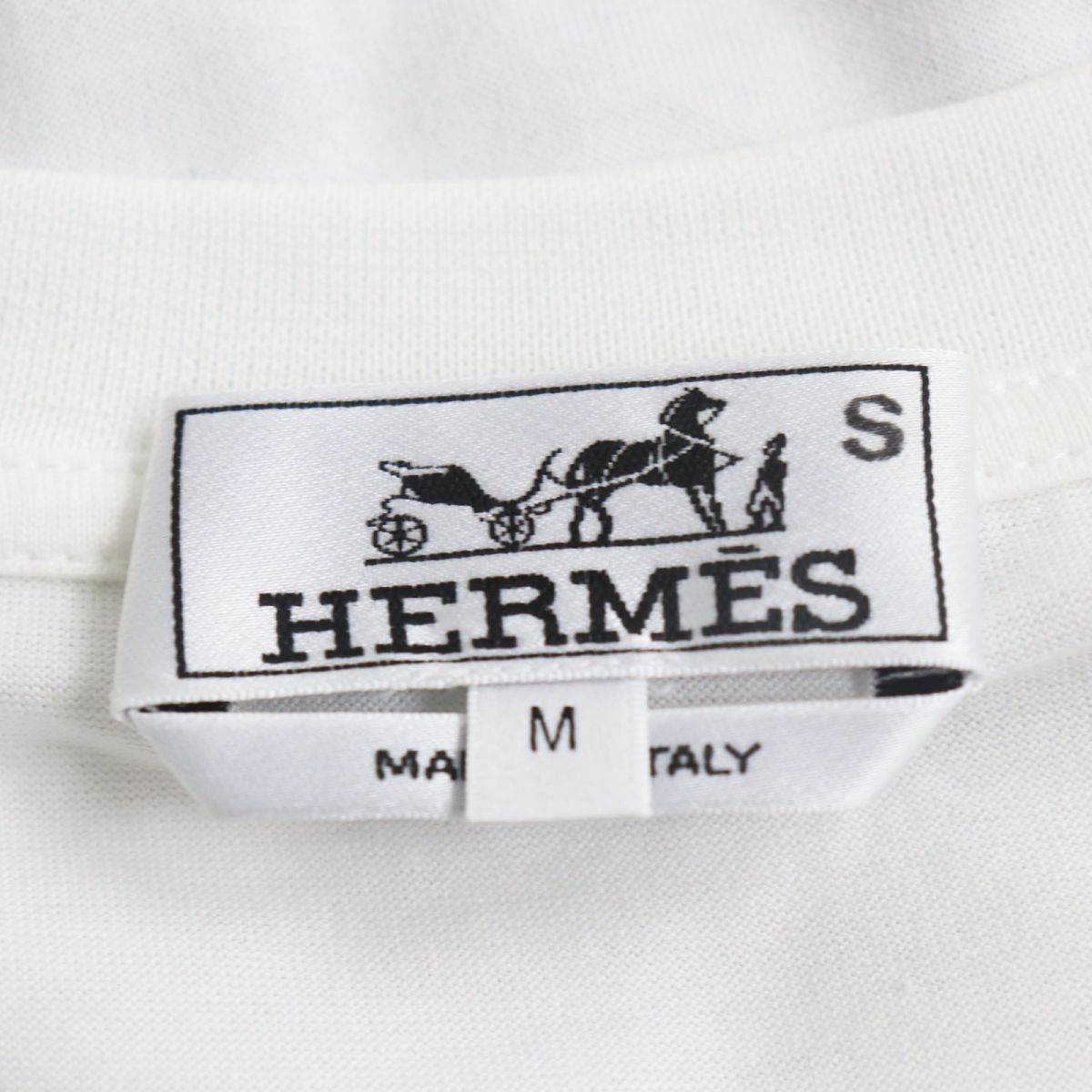 Hermes Silk Print Short Sleeve T-Shirt M