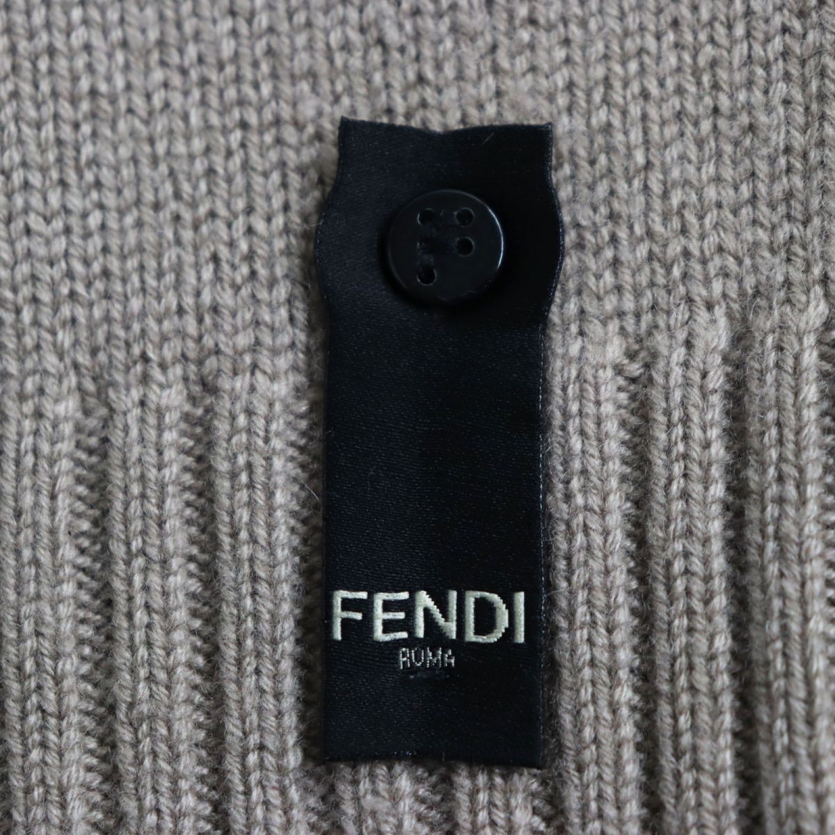 Fendi Cashmere Crew Neck Sweater Brown