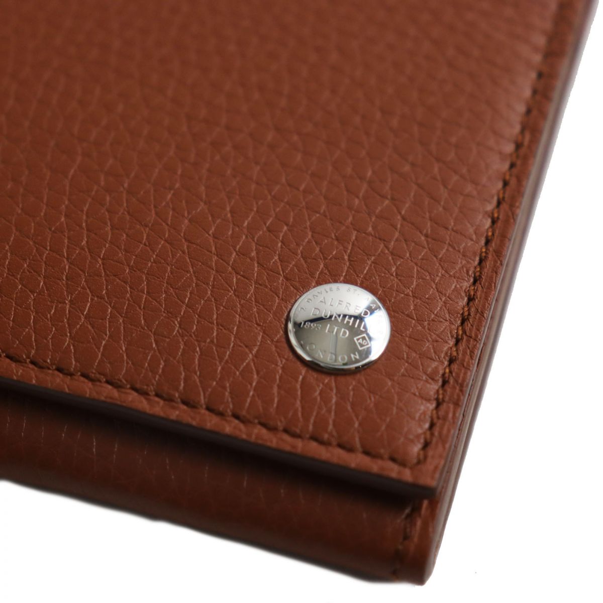 Dunhill Leather Bifold Long Wallet Light Brown