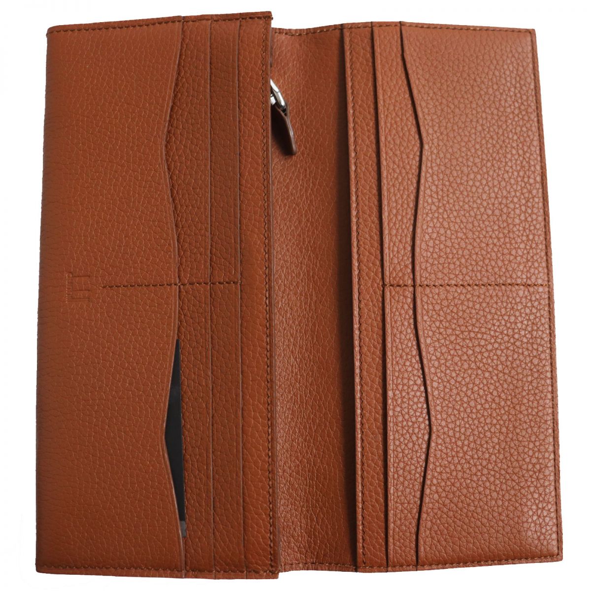 Dunhill Leather Bifold Long Wallet Light Brown