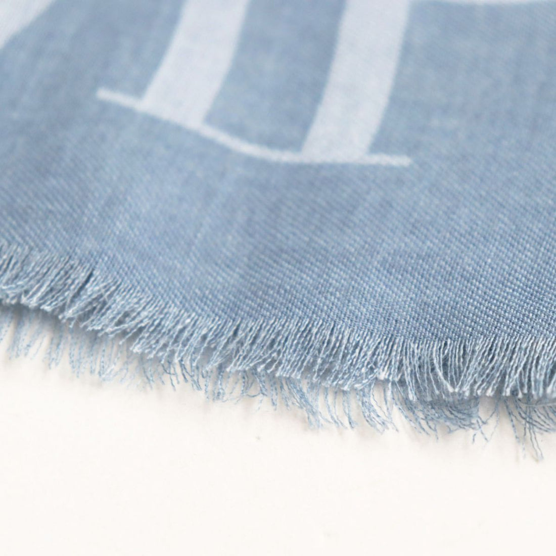 Emporio Armani Fringe Stole Scarf Blue