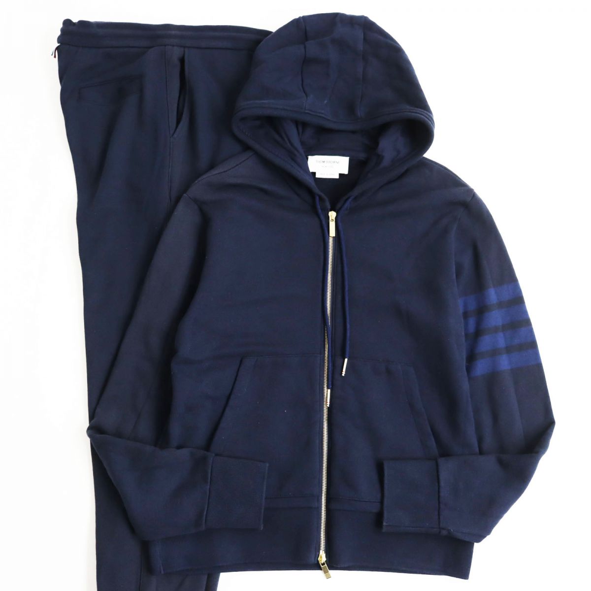 Thom Browne ZIPUP Hoodie Sweatpants Set