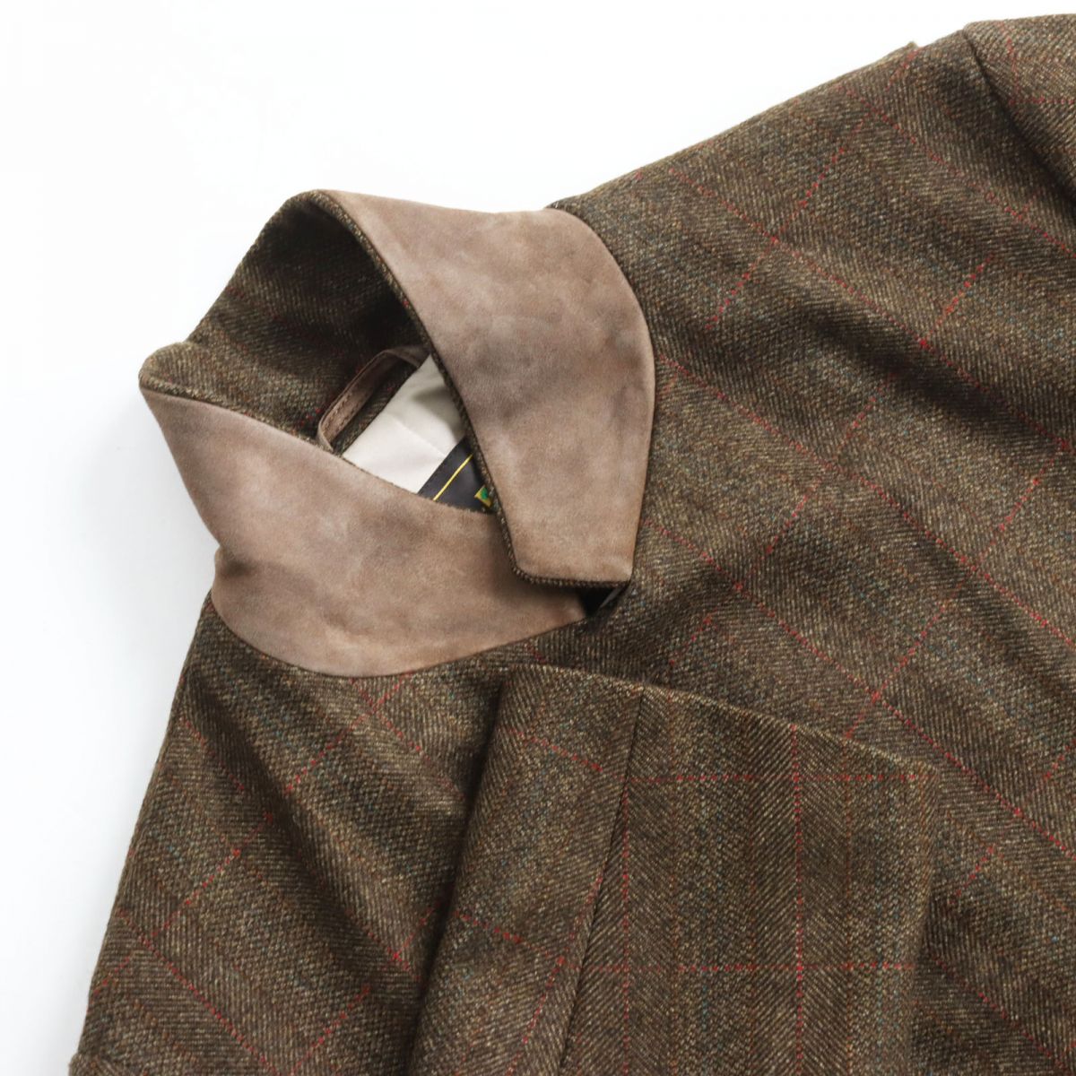 Loro Piana Wool Tweed Long Coat, Brown, Size 48