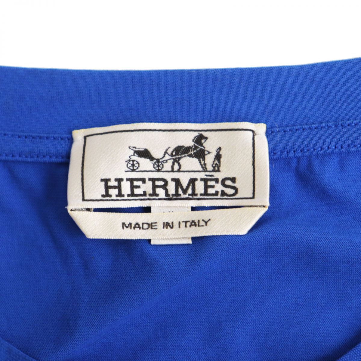 Hermes XL Crew Neck T-Shirt Blue