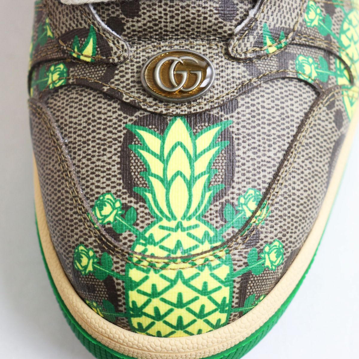 Gucci GG Supreme Maxi Pineapple Rose Sneakers