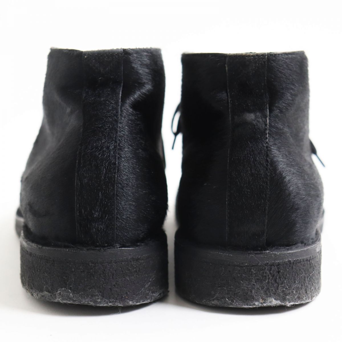 Bottega Veneta Pony Leather Chukka Boots Black