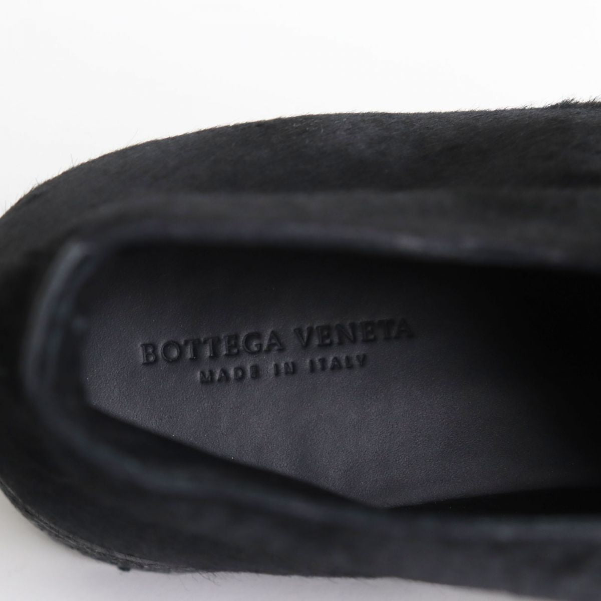 Bottega Veneta Pony Leather Chukka Boots Black