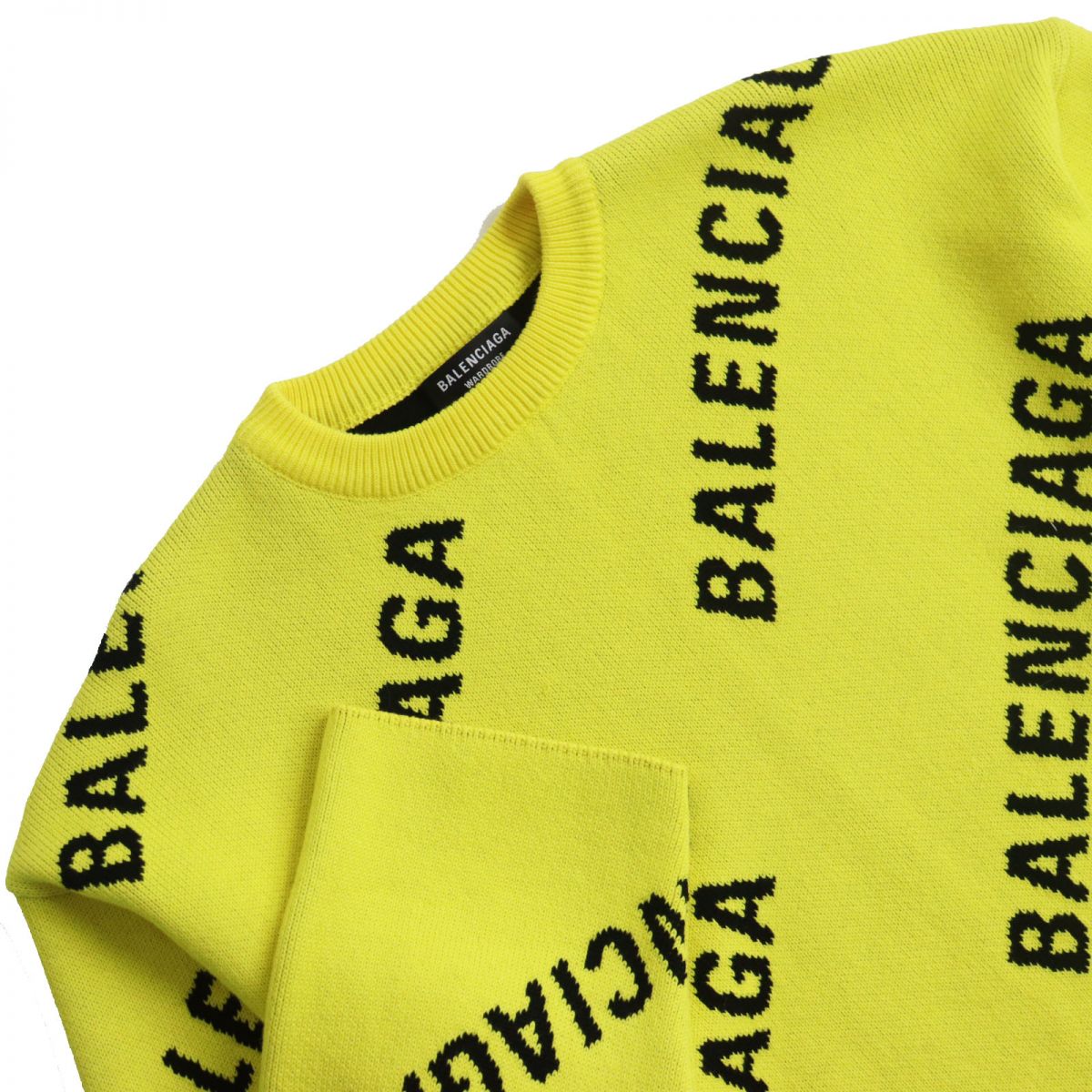 Balenciaga Jacquard Logo Knit Sweater XS