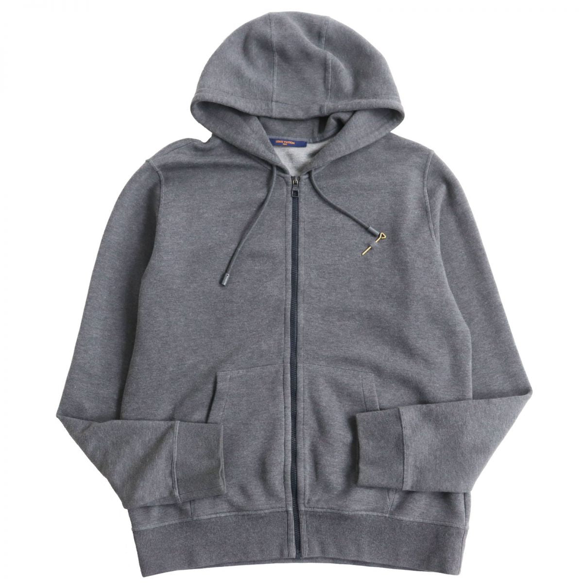 Louis Vuitton Double-Face Zip-Up Travel Hoodie, Gray, XL