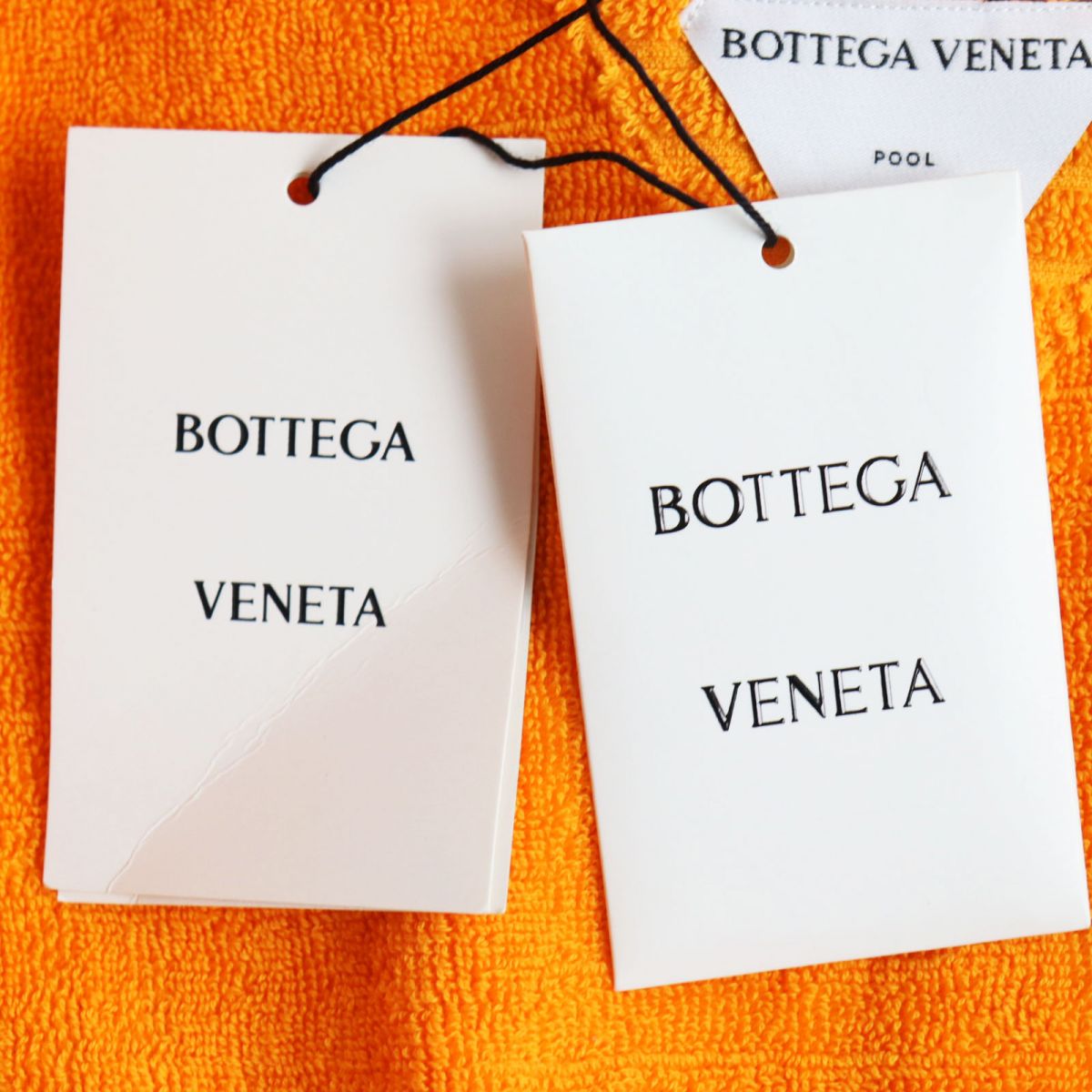 Bottega Veneta Cotton Terry Bathrobe Orange M