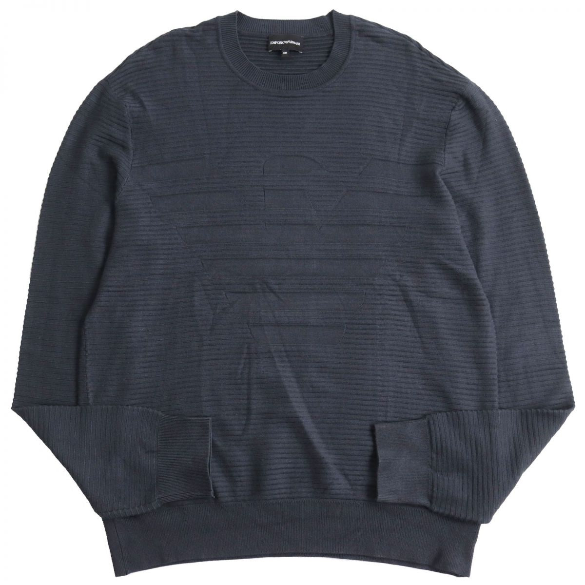 Emporio Armani XXL Logo Pullover Sweater Charcoal