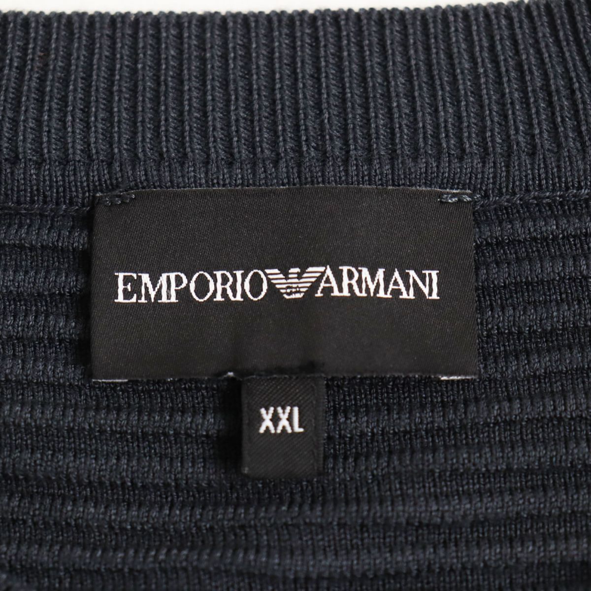 Emporio Armani XXL Logo Pullover Sweater Charcoal