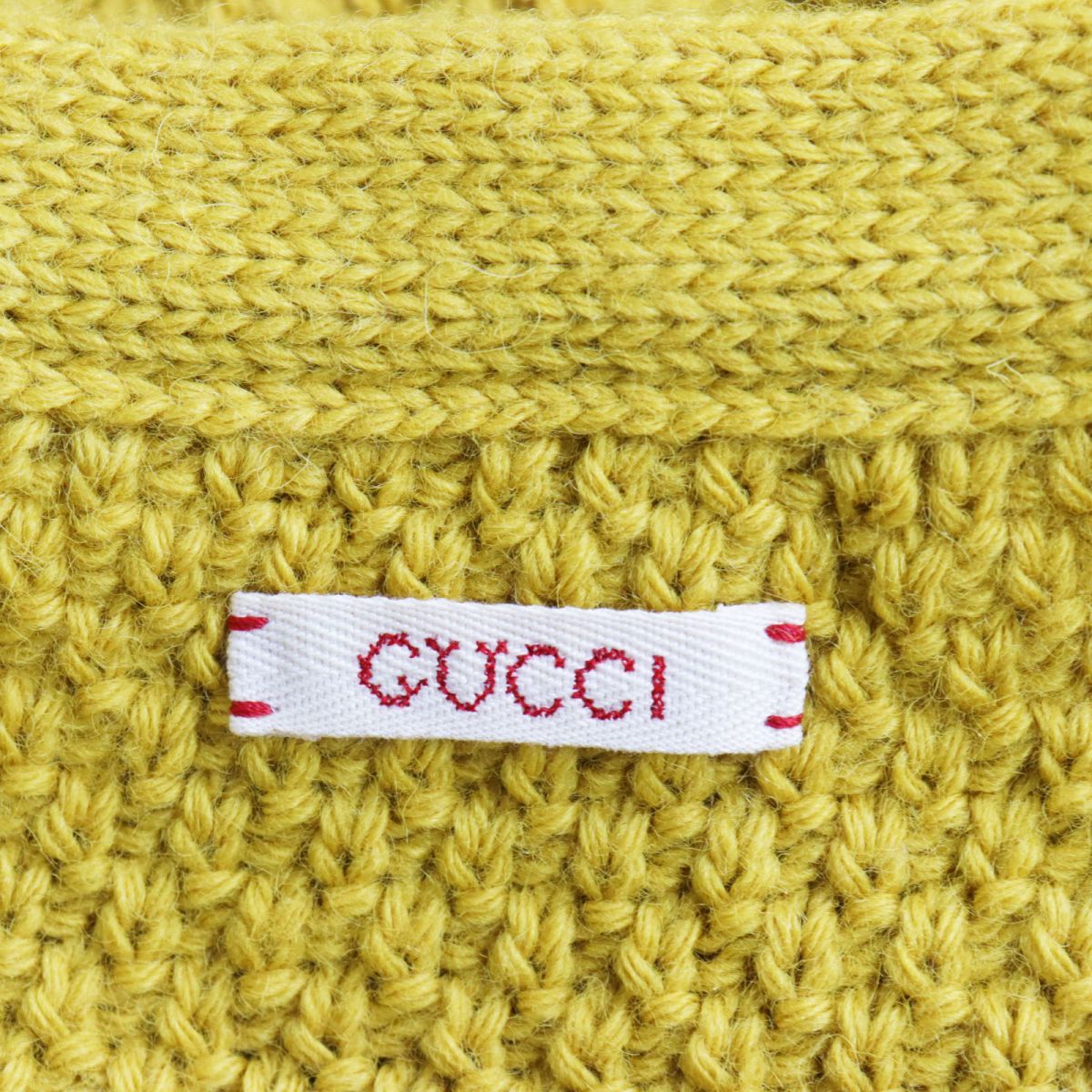 Gucci Wool V-neck 2WAY Cable Knit Sweater