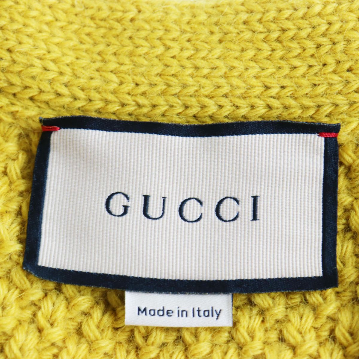 Gucci Wool V-neck 2WAY Cable Knit Sweater