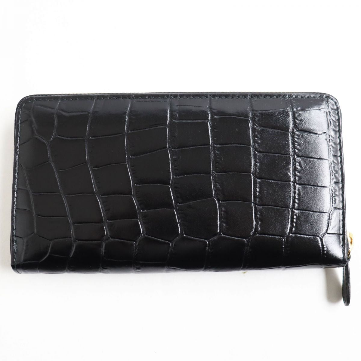 ETTINGER Leather Crocodile Embossed Wallet