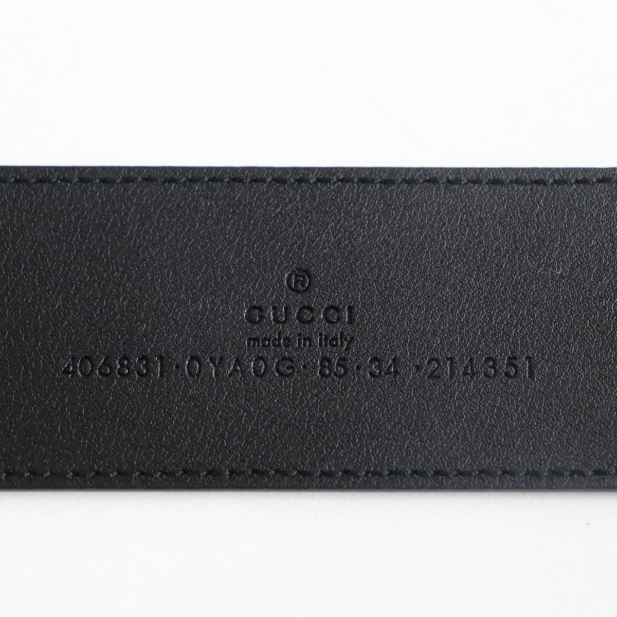 Gucci GG Marmont Shiny Buckle Leather Belt