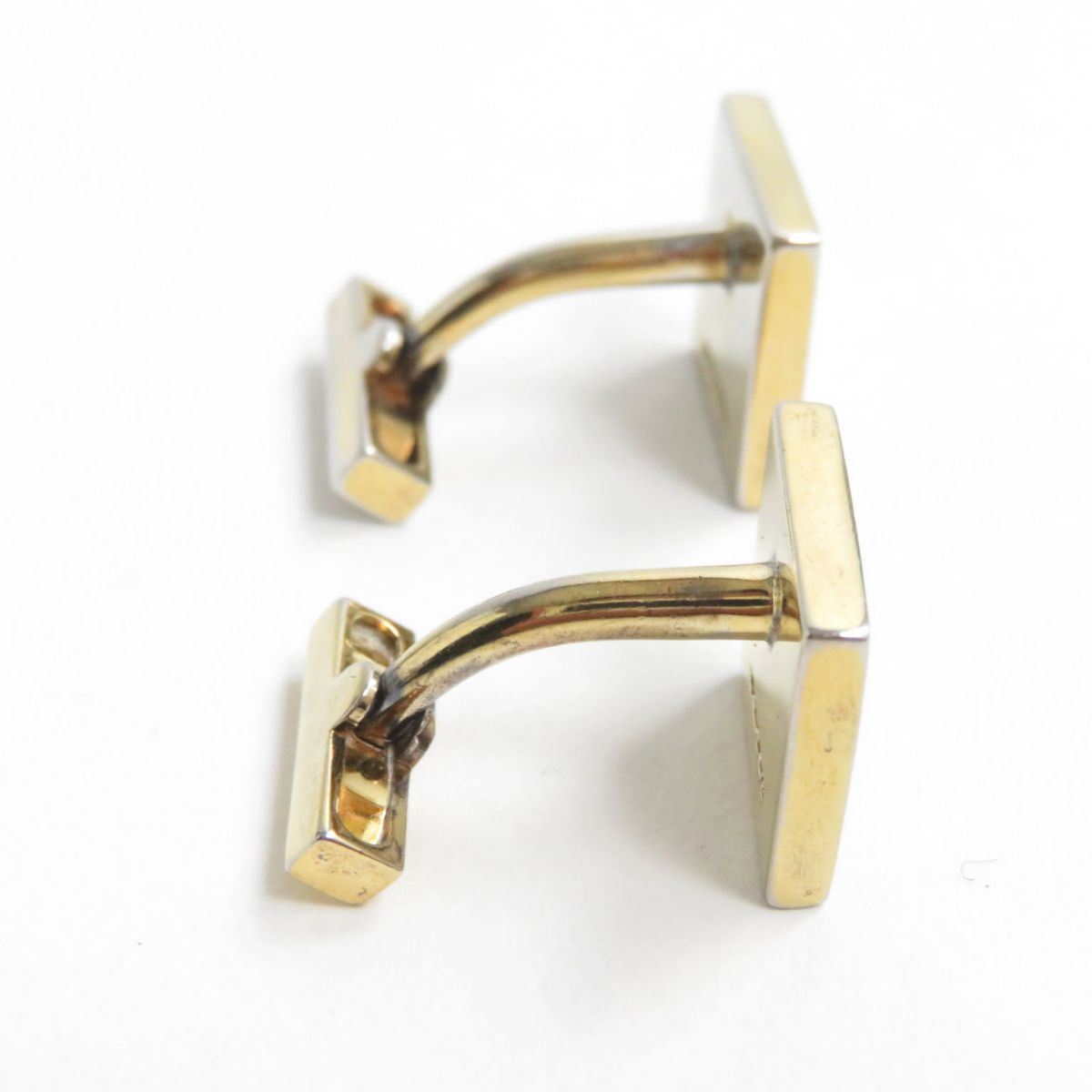 Louis Vuitton M64660 Damier Cufflinks Brown Gold