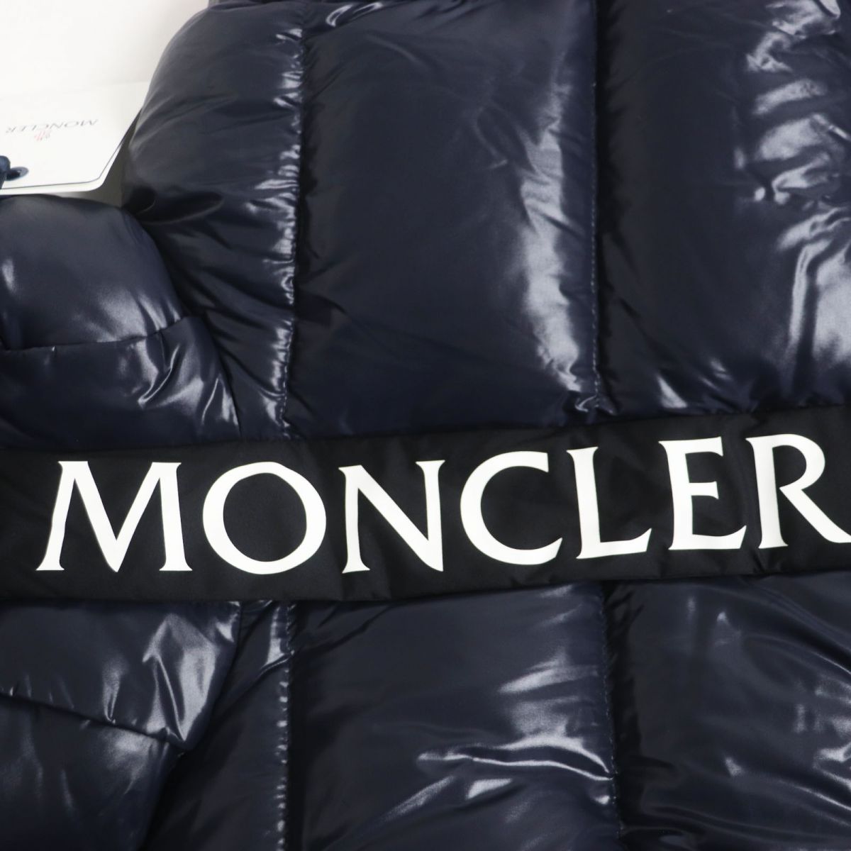 Moncler MAURY Logo Patch Half Zip Hooded Down Jacket