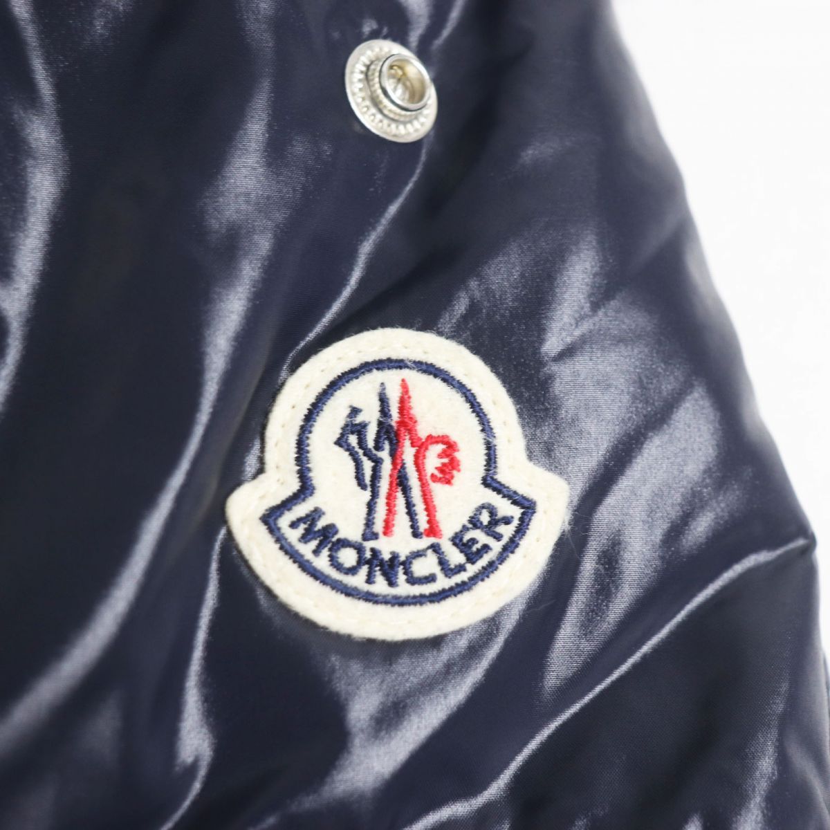 Moncler MAURY Logo Patch Half Zip Hooded Down Jacket