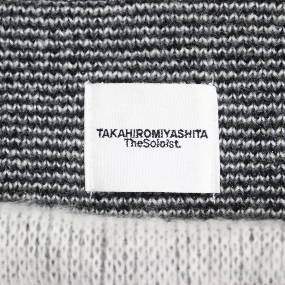 Takahiro Miyashita The Soloist Argyle Mohair Blend Cape