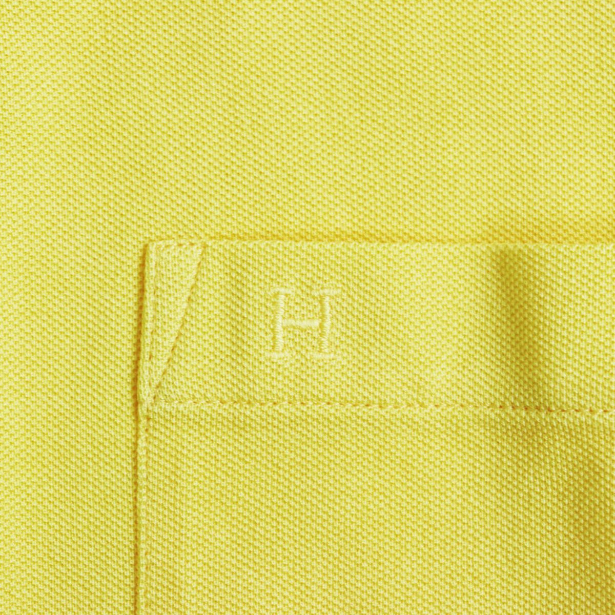 Hermes H Pattern Polo Shirt Yellow M