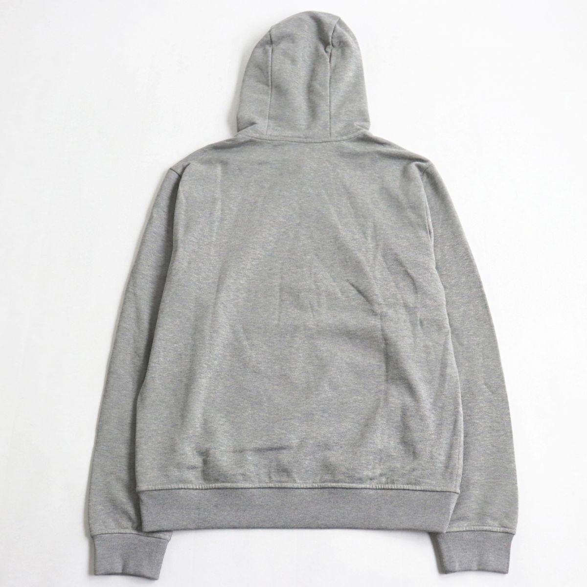 Hermes Lamb Leather Patch Hoodie Gray M