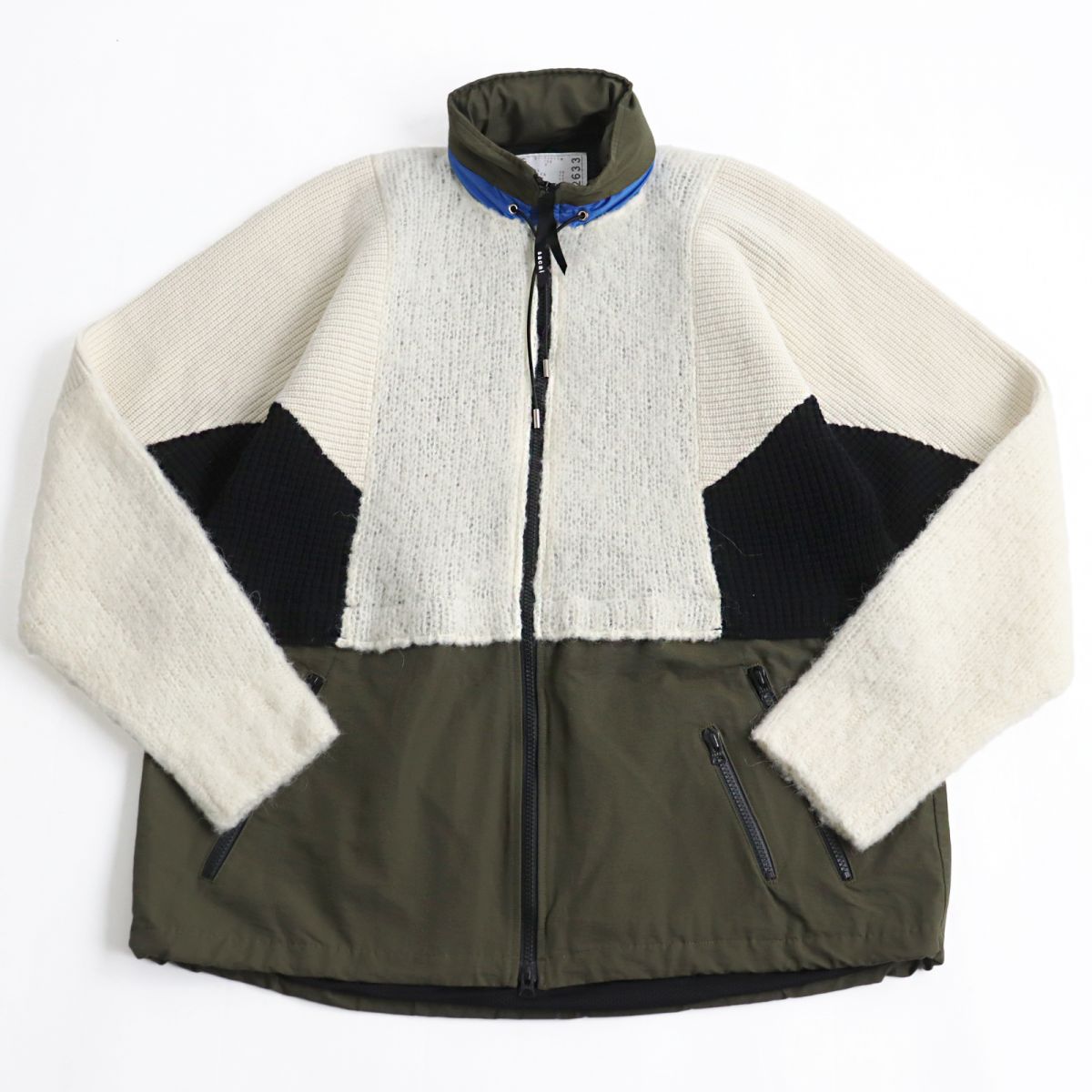 sacai Wool Knit Hoodie Alpaca Blend