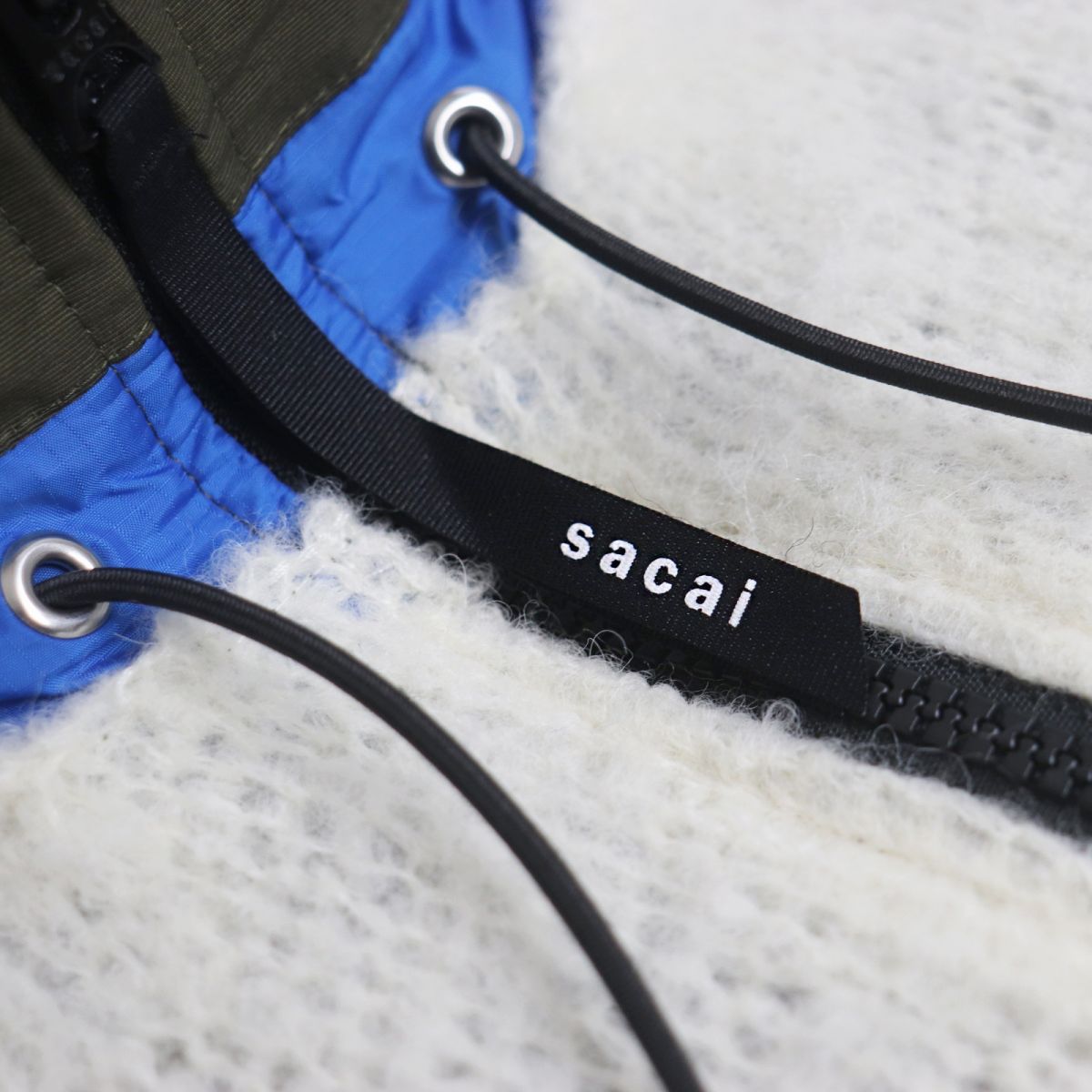 sacai Wool Knit Hoodie Alpaca Blend