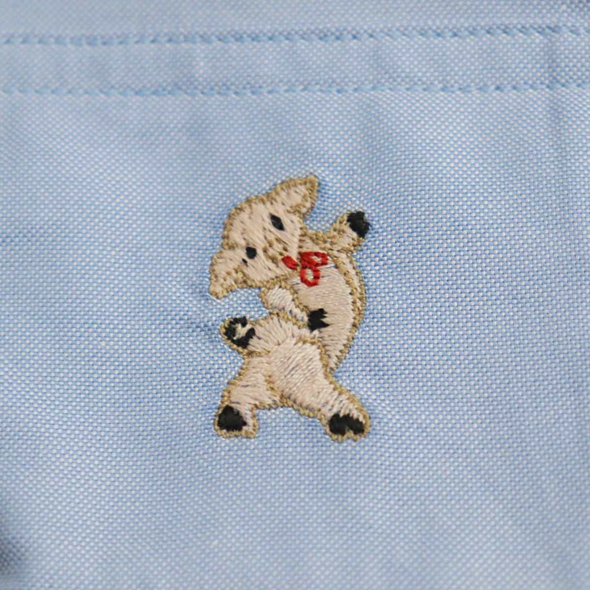 Gucci Pig Embroidered Long Sleeve Shirt 46